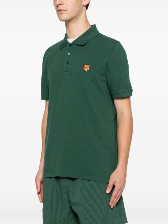 26SS 메종키츠네 폴로 티셔츠 PM00209KP002P399 GREEN - MAISON KITSUNE
