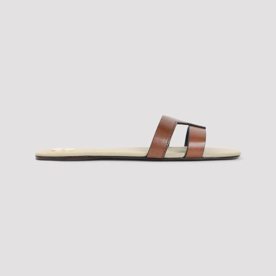 26FW 생로랑 뮬/슬리퍼 867777DWE00 6036 BROWN - SAINT LAURENT