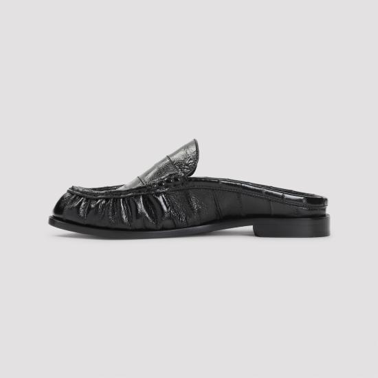 26FW 생로랑 뮬/슬리퍼 8697420WXAF 1000 BLACK - SAINT LAURENT