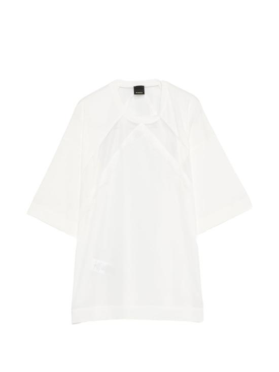 26SS 핑코 반팔 티셔츠 106292A335Z05 BIANCO