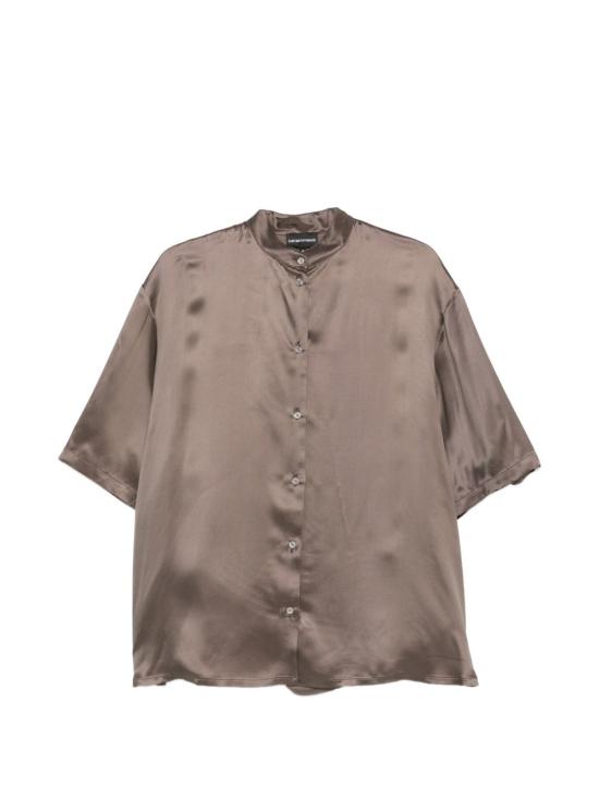 26SS 엠포리오 아르마니 블라우스 EW003621AF21547U6128 MARRONE