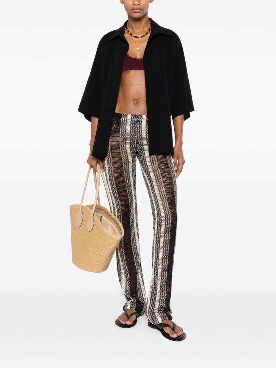 26SS 미소니 스트레이트 팬츠 MS26SI06BV00J7S91SR BLACK - MISSONI