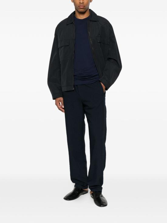 26SS 엠포리오 아르마니 스트레이트 팬츠 EM005518TE20392UB109 BLU - EMPORIO ARMANI