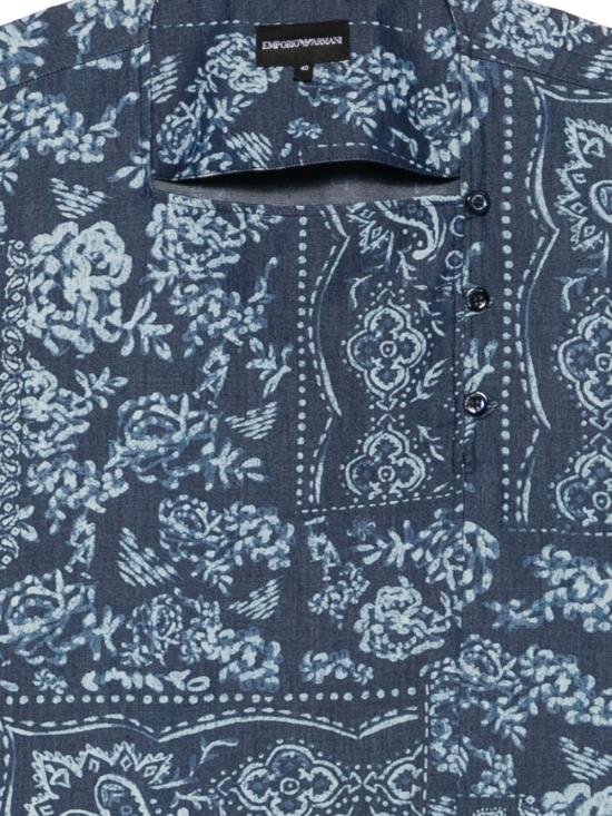 26SS 엠포리오 아르마니 반팔 티셔츠 EW003486AF21079FB002 BLU - EMPORIO ARMANI