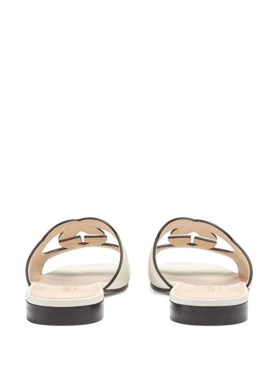 26FW 구찌 인터로킹 G 컷아웃 슬라이드 샌들 694451US0009022 WHITE - GUCCI