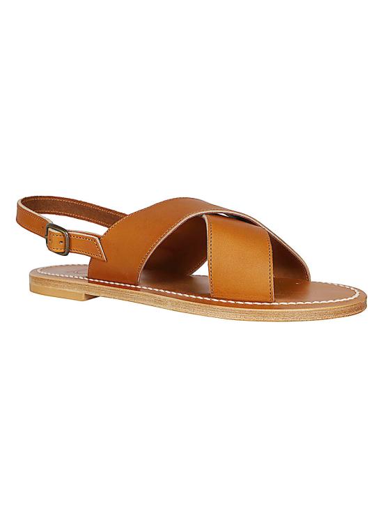 26SS 케이자크 샌들 EJ308913PUL LEATHER BROWN - K JACQUES