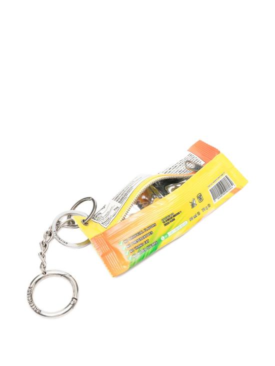 26SS 발렌시아가 스낵 파우치 키체인 참 8475072AB637420 GIALLO - BALENCIAGA