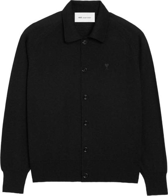 26SS 아미 가디건 HKC385 KN0039 0180 BLACK DOM