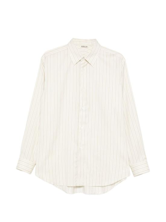 26SS 오라리 긴팔 셔츠 A26SS01CS IVORY STRIPE DOM