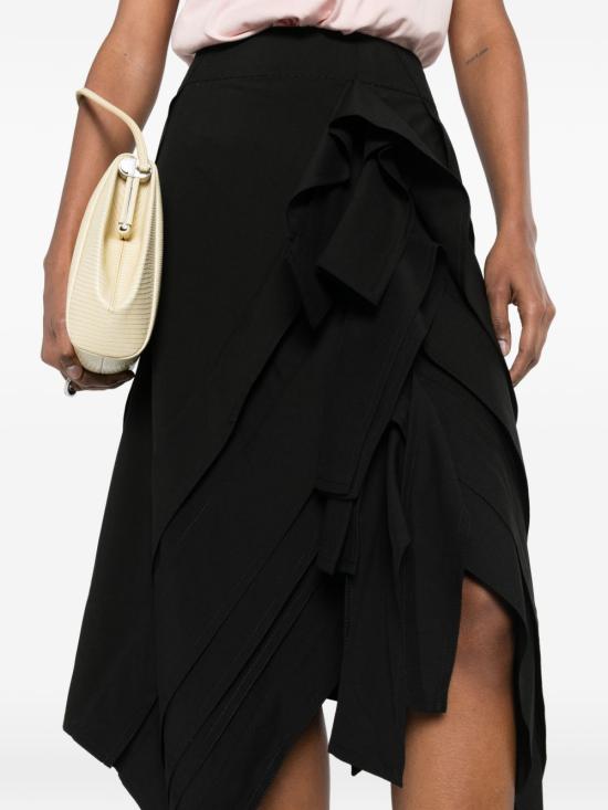 26SS 보테가베네타 미디 스커트 861310 V6D501010 BLACK - BOTTEGA VENETA