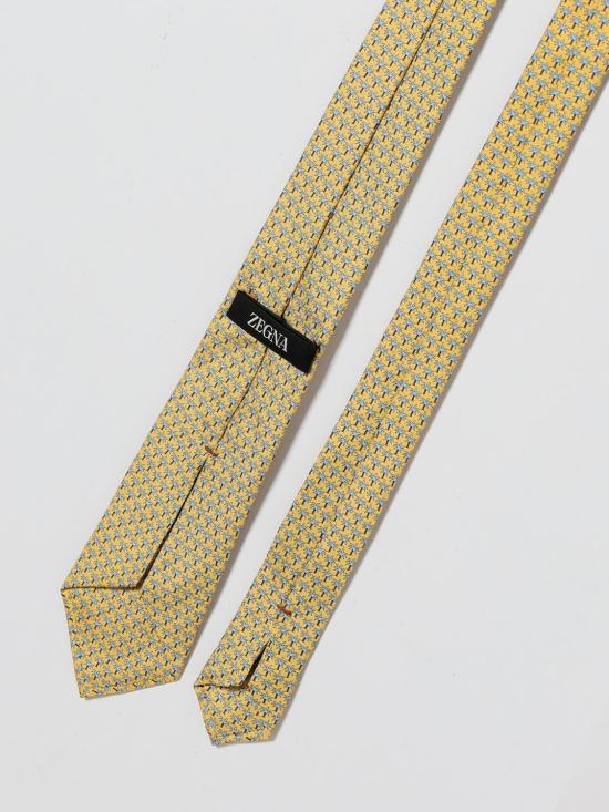 26SS 에르메네질도제냐 넥타이 1PBZ3W05TA3 YE1 Yellow - ERMENEGILDO ZEGNA