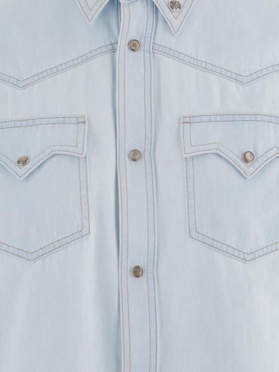 26SS 베르사체 데님 셔츠 10245601A17872 1DA50 Gnawed Blue - VERSACE