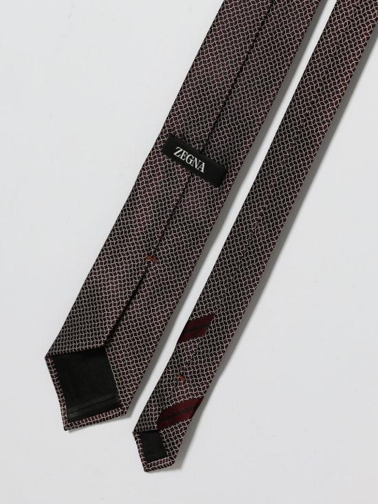 26SS 에르메네질도제냐 넥타이 1P8Z3C41TA3 BU1 Burgundy - ERMENEGILDO ZEGNA