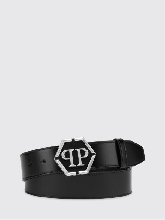 26SS 필립 플레인 가죽 벨트 FADAMAL0062PLE010N 0291 Black