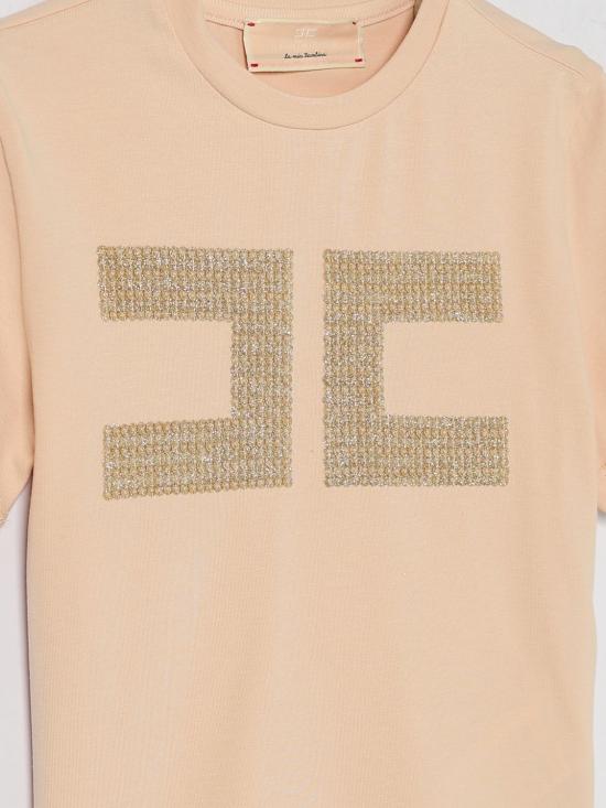 26SS [키즈] 엘리자베타프랜치 티셔츠 EFTS259JE006 C125 Pink - ELISABETTA FRANCHI
