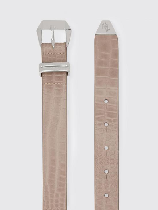 26SS 필립 플레인 레귤러 벨트 SAFAWVA0446PLE010N 06 Beige - PHILIPP PLEIN
