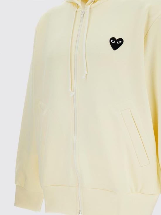 26SS 꼼데가르송 후드 티셔츠 AXT254 IVORY White - COMME DES GARCONS
