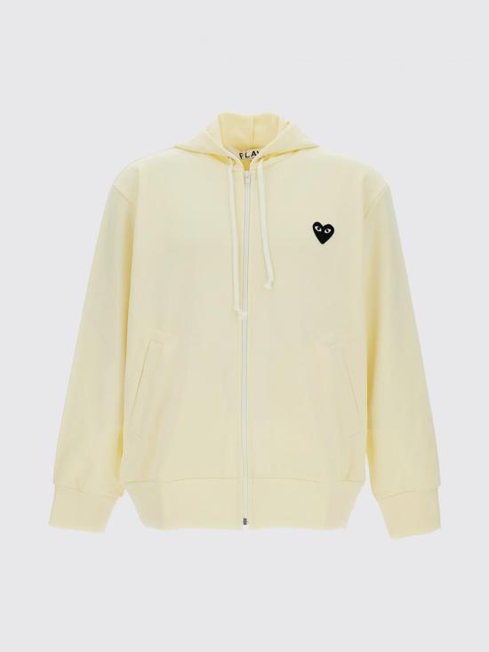 26SS 꼼데가르송 후드 티셔츠 AXT254 IVORY White - COMME DES GARCONS