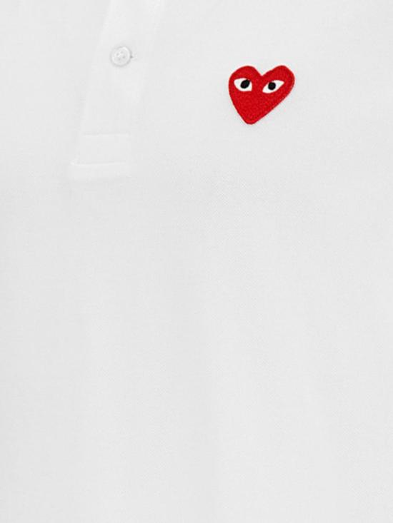 26SS 꼼데가르송 폴로 티셔츠 AXT006 White - COMME DES GARCONS
