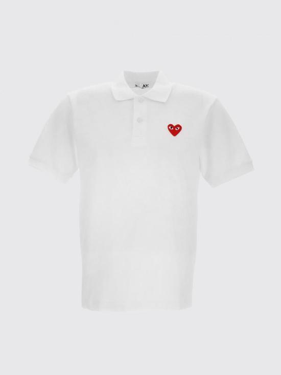 26SS 꼼데가르송 폴로 티셔츠 AXT006 White - COMME DES GARCONS