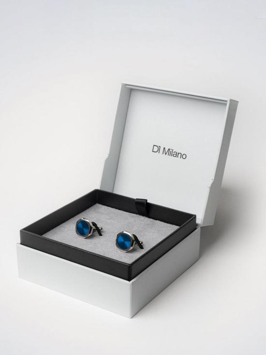26SS D1밀라노 커프스 링크/타이 홀더 D1JWCLSU03 BLUE SILVER CUFFLINKS Blue - D1 MILANO