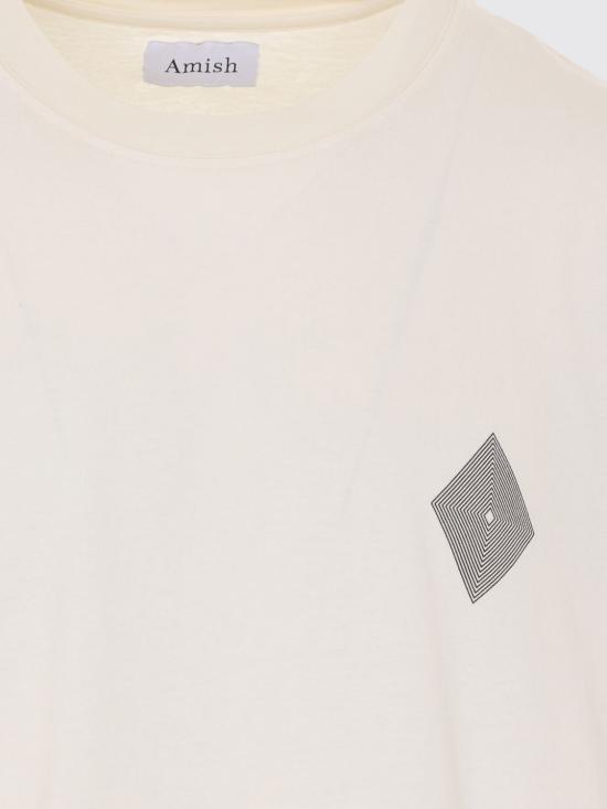 26SS 아미시 반팔 티셔츠 AMX034CR570569 90569 Beige - AMISH