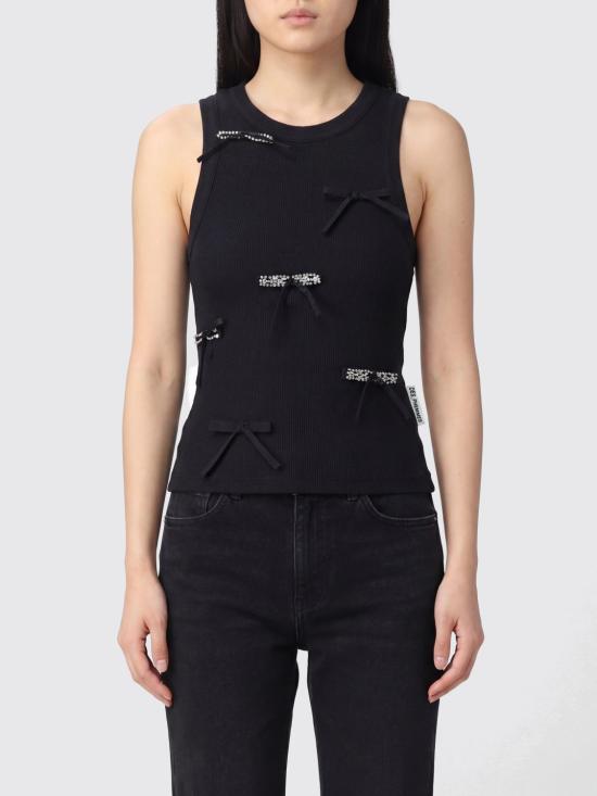 26SS 데 펨메스 민소매 티셔츠 D101JU D0900 Black