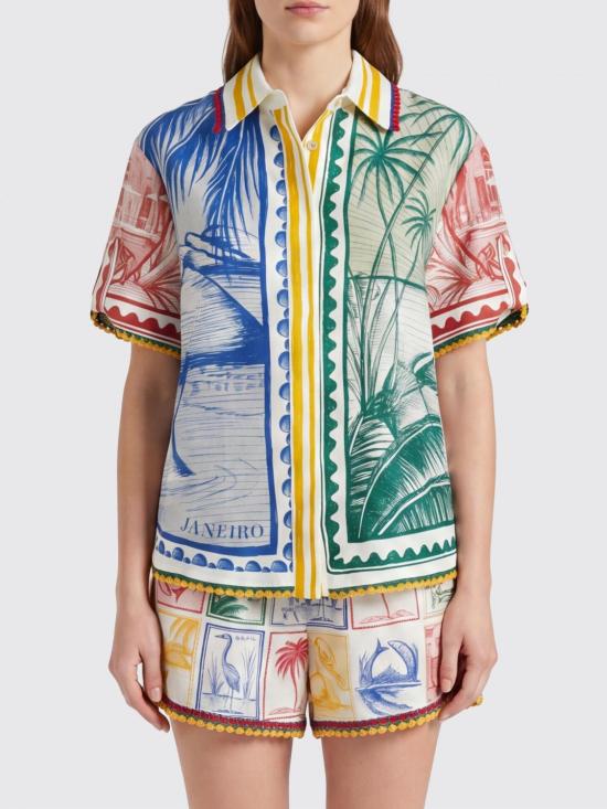 26SS 팜 리오 셔츠 348973 BRASIL VINTAGE OFF White