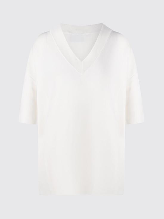 26SS 아미 스웨터 FKS861KN0158 136 White - AMI