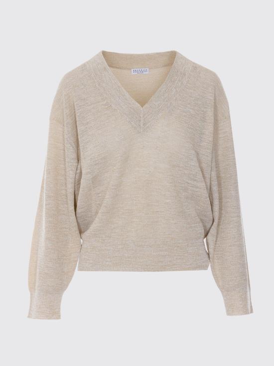 26SS 브루넬로 쿠치넬리 스웨터 M8Q257102 C6894 Beige - BRUNELLO CUCINELLI