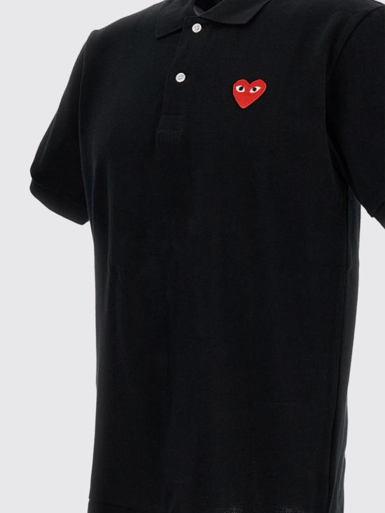 26SS 꼼데가르송 폴로 티셔츠 AXT006 Black - COMME DES GARCONS