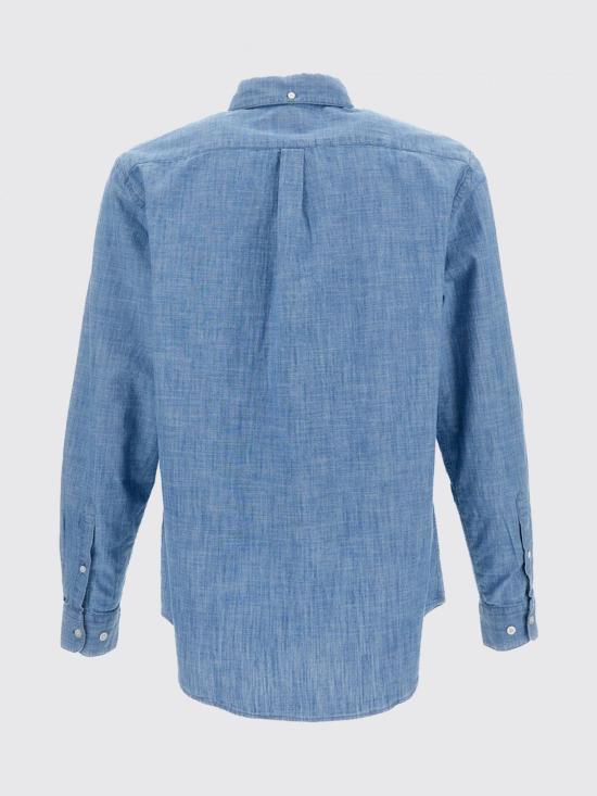26SS 포르투기스플란넬 데님 셔츠 CHAMBRAY UNICA Gnawed Blue - PORTUGUESE FLANNEL