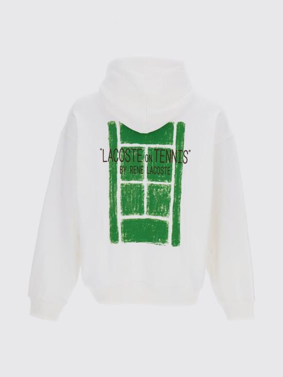 26SS 라코스테 후드 티셔츠 SH2196 70V White - LACOSTE