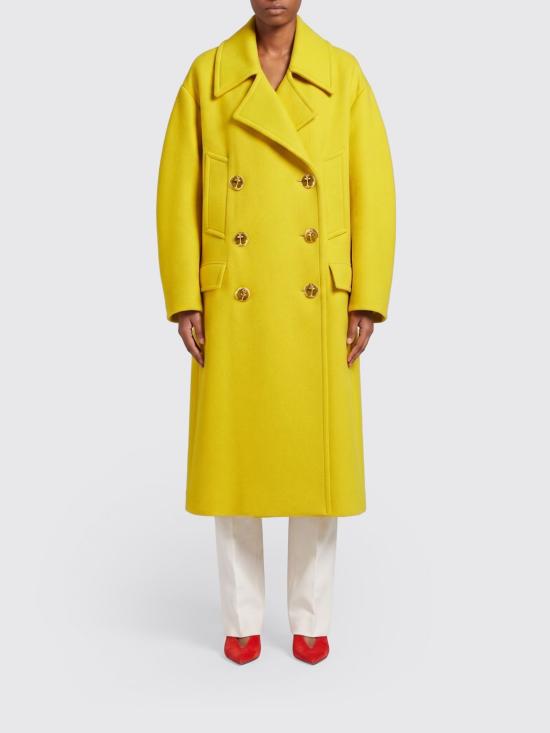 26SS 발렌시아가 코트 872232TUU16 7200 Yellow