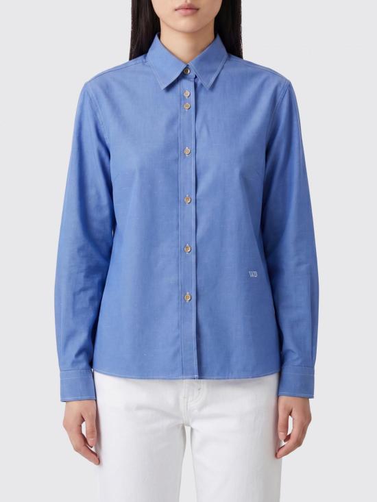 26SS 웨일즈보너 셔츠 WS26SH04 CO02400 Gnawed Blue