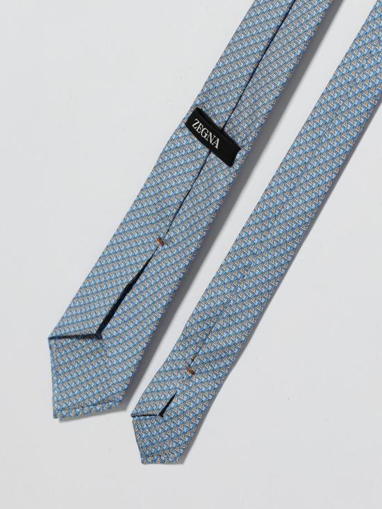 26SS 에르메네질도제냐 넥타이 1PBZ3W00TA3 BL3 Gnawed Blue - ERMENEGILDO ZEGNA