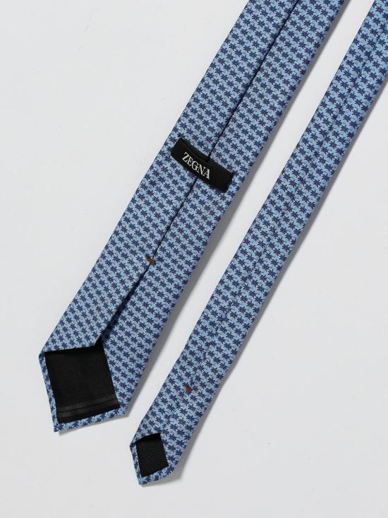 26SS 에르메네질도제냐 넥타이 1P8 Z3W05TA3 BL3 Gnawed Blue - ERMENEGILDO ZEGNA