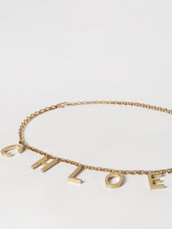 26SS 끌로에 끌로에 레터스 주얼리 벨트 CH25ABJ41CB7 9DC Gold - CHLOE