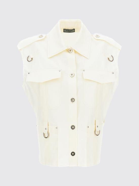 26SS 두라찌 민소매 티셔츠 SS26T04 TT0079I001 Beige - DURAZZI