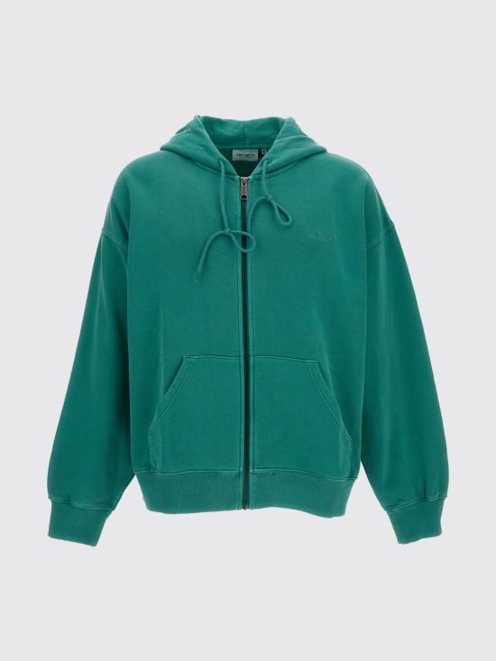 26SS 칼하트 WIP 후드 벤톤 스웨트 자켓 I035437 3ICGD Green - CARHARTT WIP