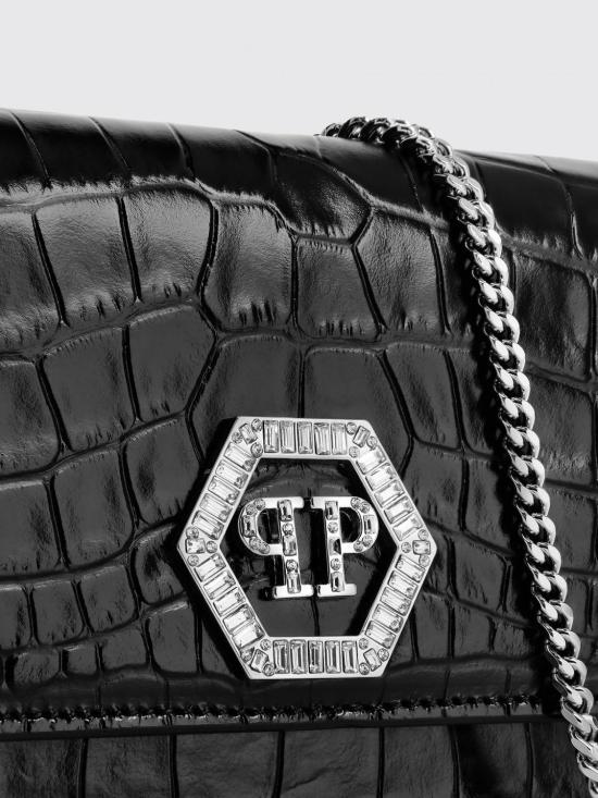 26SS 필립 플레인 클러치/파우치 FAEAWBA2119PLE010N 02 Black - PHILIPP PLEIN