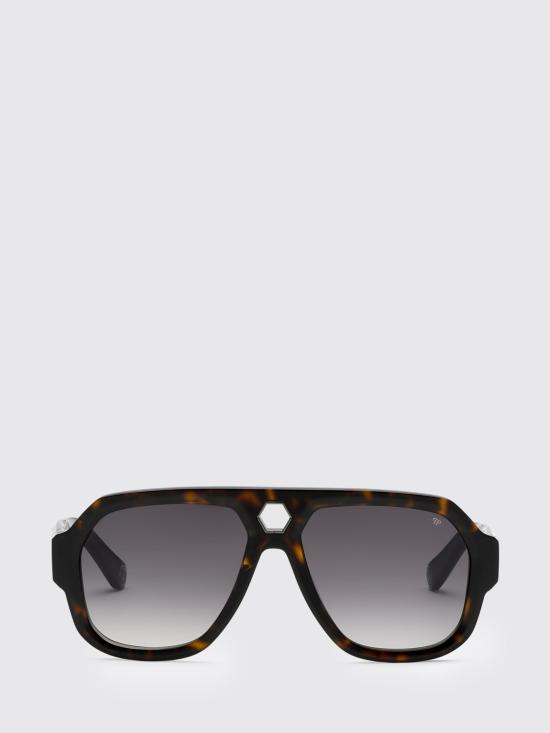 26SS 필립 플레인 선글라스 PADAMES0231PXV086N 04 Brown - PHILIPP PLEIN