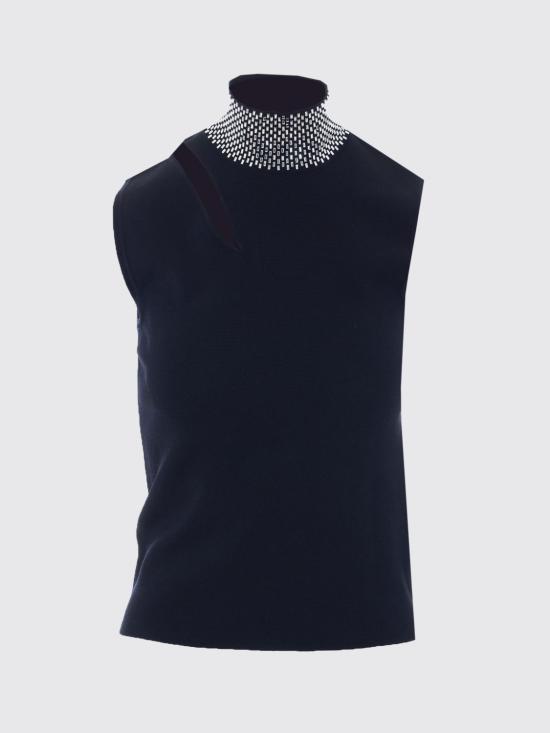 26SS 리우조 민소매 티셔츠 WA6221MS55N 22222 Black - LIU JO