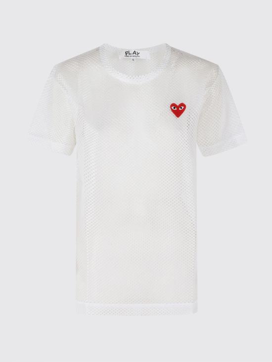 26SS 꼼데가르송 반팔 티셔츠 AXT351051D 2 White - COMME DES GARCONS