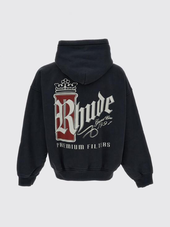26SS 루드 후드 티셔츠 RHSS26HO04012 3159 Black - RHUDE