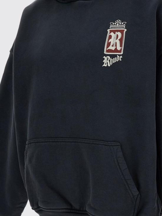 26SS 루드 후드 티셔츠 RHSS26HO04012 3159 Black - RHUDE