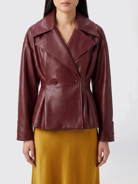 26SS 발렌시아가 가죽 자켓 871975TUS11 6500 Red