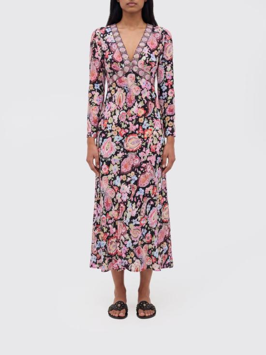 26SS 릭소 롱 원피스 0100052222608019 CARA FLORAL Black