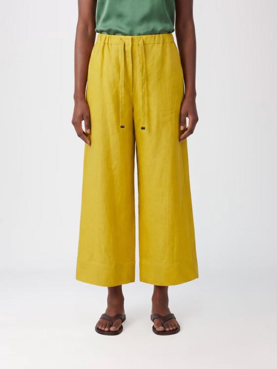 26SS 에스막스마라 팔라초 팬츠 2619131073600 002 Yellow