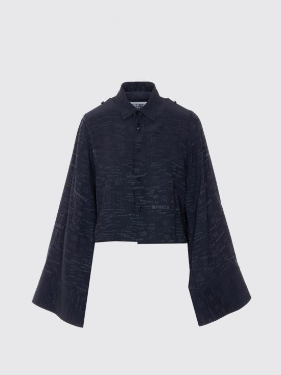26SS MM6 메종마르지엘라 자카드 컨버터블 셔츠 S52DT0044M35737 002J Grey - MM6 MAISON MARGIELA